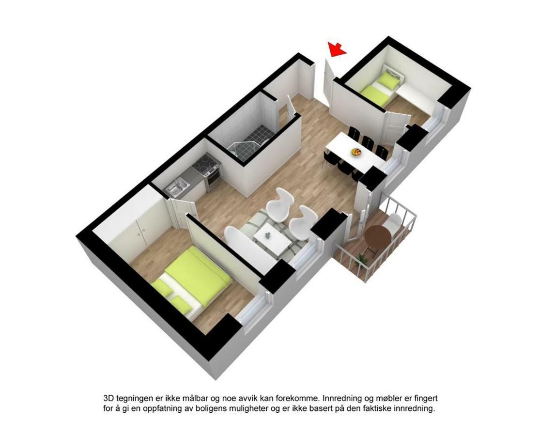 Modern Apartment In City Centre Bergen Esterno foto
